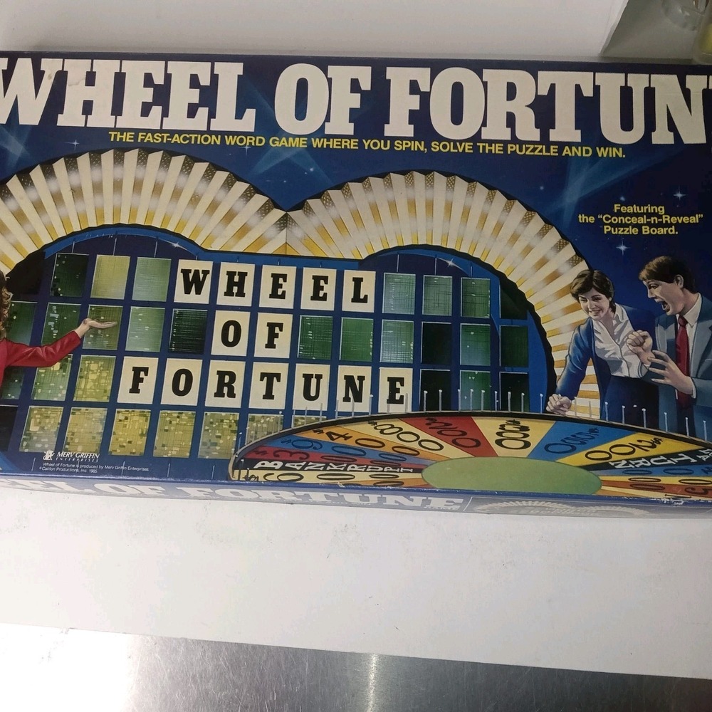 VINTAGE‎ Pressman Wheel Of Fortune Board Game 1985 Complete